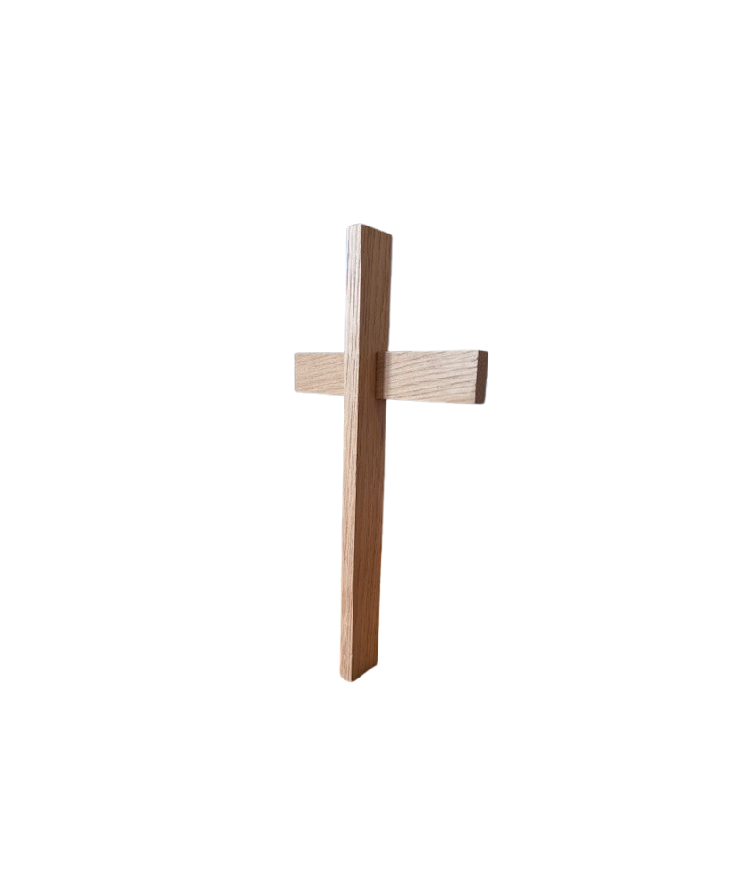 Crucifix chêne massif